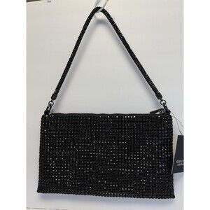 Simply Vera Vera Wang Zola Slouchy Black RhinestoneShoulder Bag Fancy dressy New